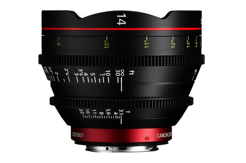 Canon CN-E 14mm T3.1 L F Cinema Lens (EF Mount) International Version (No Warranty)