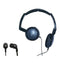 Soniq KABOOM! Headphone/Earphone Combo Pack, Black