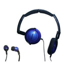 Soniq KABOOM! Headphone/Earphone Combo Pack - Blue