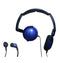 Soniq KABOOM! Headphone/Earphone Combo Pack - Blue